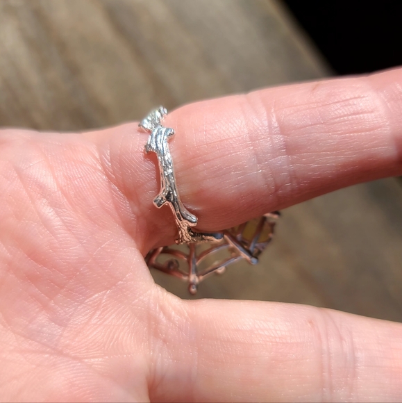 Incredible Opal Set Sterling Spiders Amethyst & Ruby earrings &ring size 8 - Picture 12 of 15
